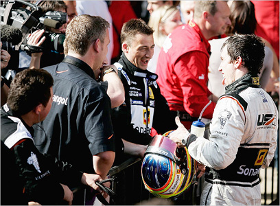 The first win - for Esteban with Ultimate, for Danny King in circuit racing. A special moment...